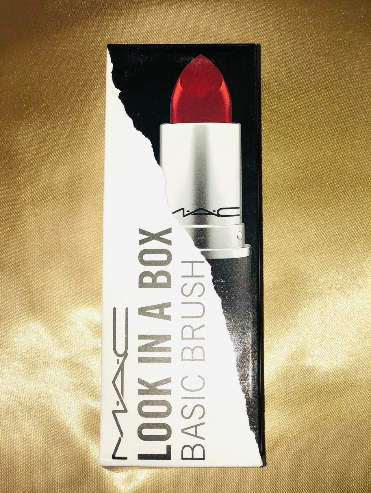 MAC Lipstick Canister w/Mini Make-up Brushes